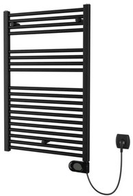 Plieger Elba Electrical Elektrische Designradiator -94.2x60cm - met thermostaat - 500w - mat zwart 1550003