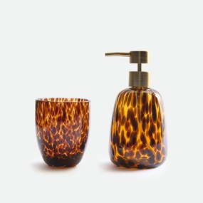 Badkamerset, van amberkleurig glas, FAUVITA