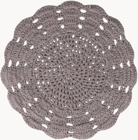 Ronde katoenen placemat Crochet