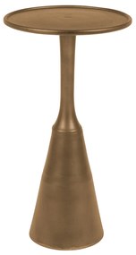 Lavis Noah Ronde Bijzettafel Aluminum Messing - 35 X 35cm.