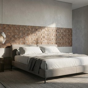 3D Houten Wandpaneel | Walnoot Tropical | 26×30 cm | Wanddecoratie