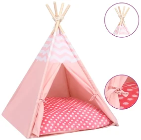 vidaXL Kattentipitent met tas 60x60x70 cm peachskin roze