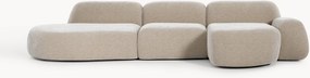 Modulaire hoekbank Wolke (4-zits) met chaise longue
