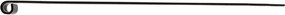 Plaatduimheng Rustica Zwart Gelakt 60cm - 16mm Duim