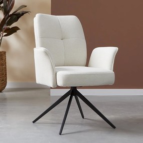 Creme Stoel Met Armleuningen