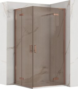 Douchecabine REA Hugo Double 80x80 Copper Brush