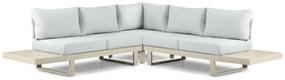 Hoek loungeset 5 personen Aluminium Taupe Lifestyle Garden Furniture Lorenzo