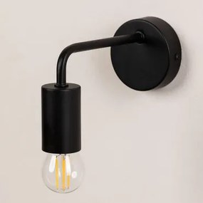 Londy Ijzeren Wandlamp Zwart - Sklum