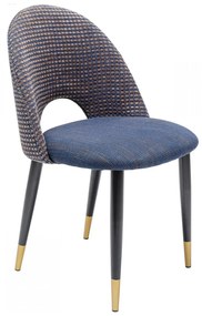 Kare Design Hudson Design Eetkamerstoel Blauw