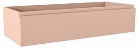 Mondiaz FOGE wastafelonderkast - 110x45x25cm - 1 lade - uitsparing midden - softclose - Rosee M44105Rosee