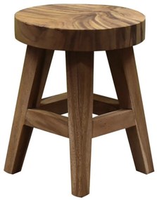 Boomstam krukje rond 4 poot 36x36xH46 cm 4 poten