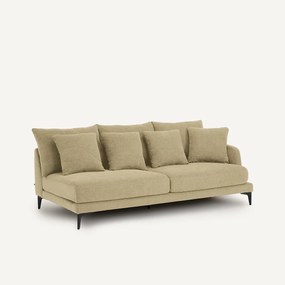 3-zits halve bank van gevlochten polyester, MODERNISTE, ontwerp Emmanuel Gallina