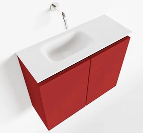 Mondiaz Ture 60cm toiletmeubel fire met wastafel talc links geen kraangat