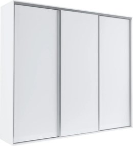 Kledingkast Murrieta 189, Wit, 244x254x62cm, 191.5 kg, Kledingkast deuren: Schuivend, Aantal planken: 4, Aantal planken: 4
