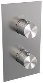 Brauer Stripe 3-weg inbouwthermostaat RVS geborsteld PVD