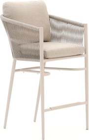 Barkruk tuin | Bellagio Mineo | Rope (touw) | Taupe | Tuinstoel | Kees Smit Tuinmeubelen