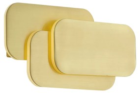 Moderne wandlamp messing incl. LED 3 staps dimbaar - Dias