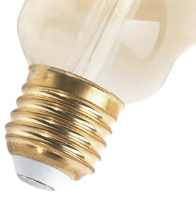 Set van 3 E27 dimbare LED lampen G125 goud 5W 450 lm 2200K