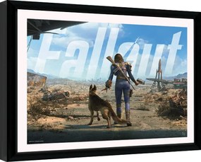 Ingelijste poster Fallout 4 - Sole Female Survivor