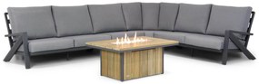 Loungeset tuin 6 personen Aluminium Grijs  Santika Furniture Santika Cinta