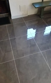 Hoogglans Vloertegel 60x60 Cm Arma Grijs Marmerlook NR43