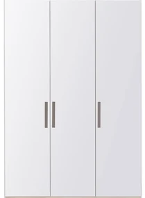 Goossens Kledingkast Easy Storage Ddk, Kledingkast 153 cm breed, 220 cm hoog, 3x glas draaideur