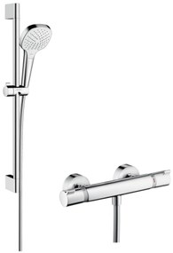 Hansgrohe Croma Select E Vario / Ecostat Comfort douchecombinatie 65 cm Wit-Chroom