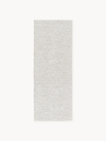 Handgeweven in- & outdoor loper Rika met vintage ruitjesmotief