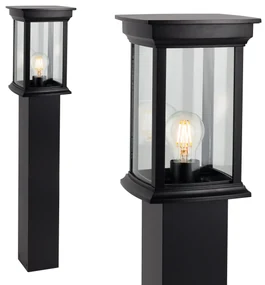 Buitenlamp Staand Zwart Carlton Terras Tuinverlichting Zwart E27