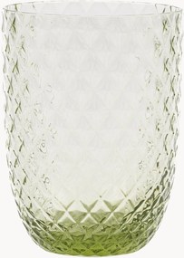 Mondgeblazen tumblers Harlequin, 6-delig