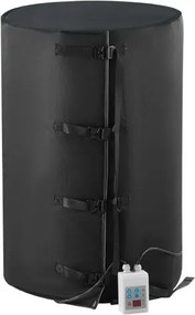 VEVOR Metalen vatverwarmer, 1300 watt, emmerverwarmingsband voor vaten van 55 gallon, 0-145 °F instelbaar met aparte thermostaat, waterdichte, zeer efficiënte Oxford-stof vetvatverwarmer, CE-gecertificeerd