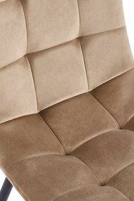 Set 4 Stoelen Stuhl Fluweel