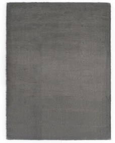 vidaXL Vloerkleed 80x150 cm kunstkonijnenbont donkergrijs