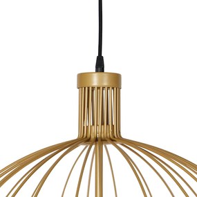 Design hanglamp goud 60 cm - Wire Dos