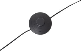 Design booglamp zwart incl. LED 3-staps dimbaar - Anello
