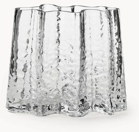 Mondgeblazen glazen vaas Gry met gestructureerde oppervlak, H 19 cm