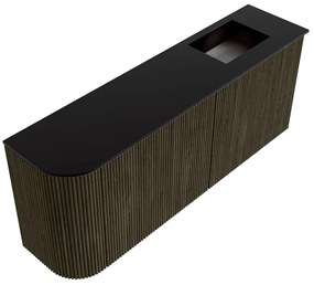 Mondiaz Joya 100cm toiletmeubel ronding links shadow met wastafel faye rechts 1 kraangat urban
