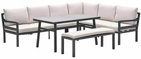 Garden Impressions Markus lounge dining set 4-delig - desert sand