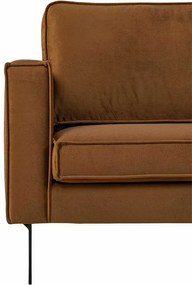 Hoekbank - Stuart - rechts - Velours Adore cognac 28
