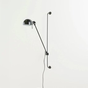 Verstelbare metalen wandlamp met scharnierarm, Kikan