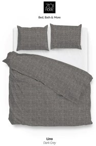 Zo!Home Lino Dekbedovertrek Anthracite – Bij Swiss Sense