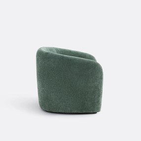Fauteuil in fijne chenille, LANDINE