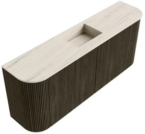 Mondiaz Joya DLux 105cm toiletmeubel ronding links/rechts shadow met wastafel faye midden zonder kraangat meli