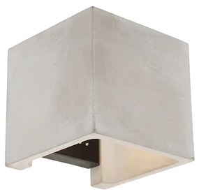 Landelijke vierkante wandlamp beton - Alban Landelijk G9 Binnenverlichting Lamp