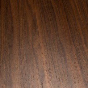 Zuiver Storm Walnut Ronde Eettafel Walnoot - 128 X 128cm.