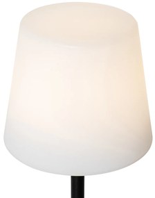 Buitenlamp met dimmer LED Set van 2 tafellamp met dimmeren zwart oplaadbaar 40 cm IP54 - Jude Modern IP54 Buitenverlichting rond Lamp