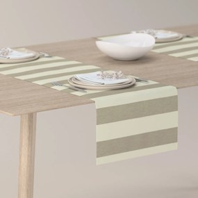 Dekoria Rechthoekige tafelloper, beige-wit, 40 x 130 cm