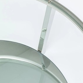 Kare Design Monocolo Silver Zilveren Salontafel Rond - 90 X 90cm.