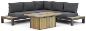 Loungeset 5 personen Aluminium/Teak Grijs Lifestyle Garden Furniture Ravalla/Seaside