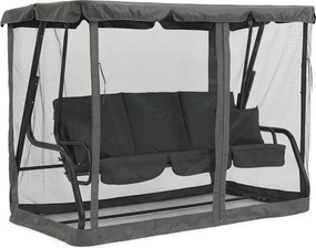 Garden Point antraciet Valencia metalen tuinschommel